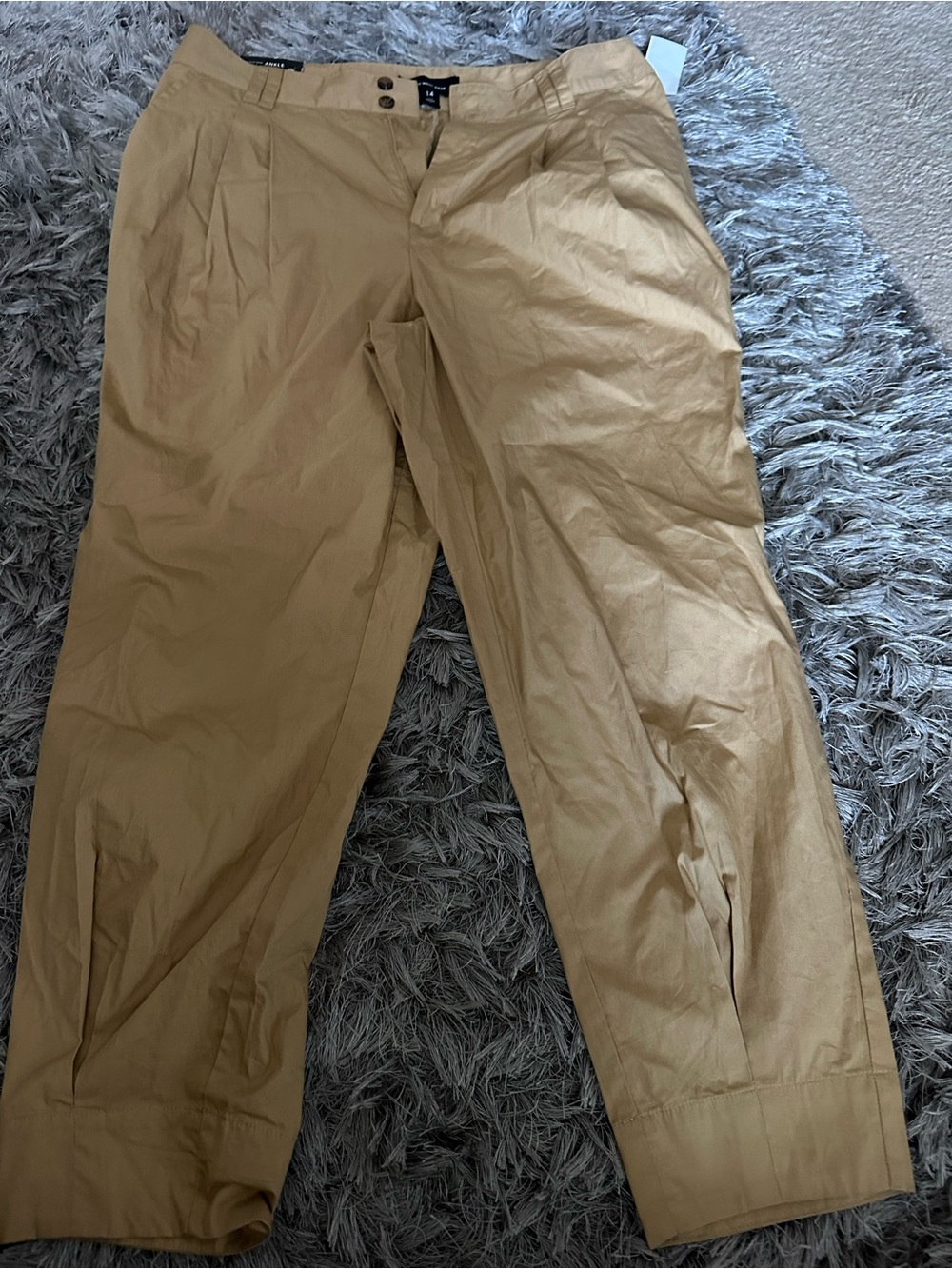 Who What Wear women's Pleated Chino Pants in Tan